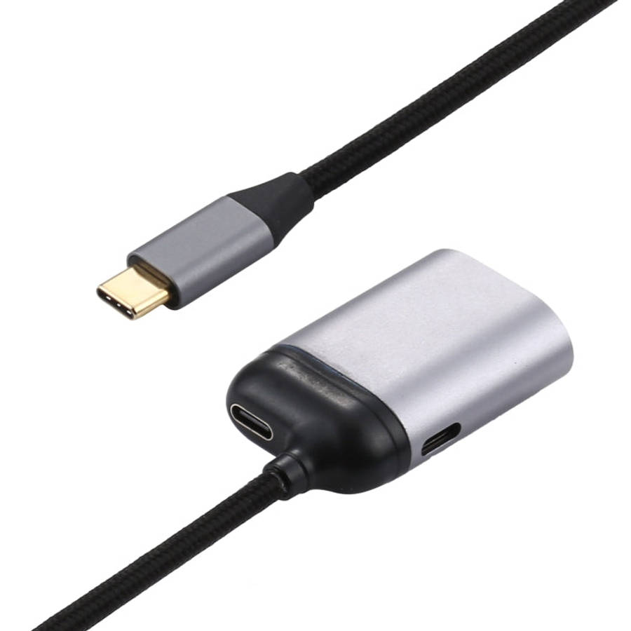 4K UHD USB-C / Type-C to VGA + PD Data Sync Adapter Cable, Type-C to VGA