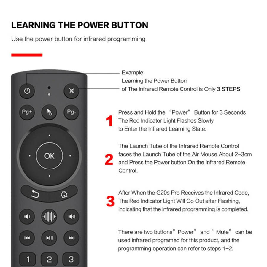 G20S Pro Voice Backlight Version 2.4G Air Mouse Remote Control, G20S Pro