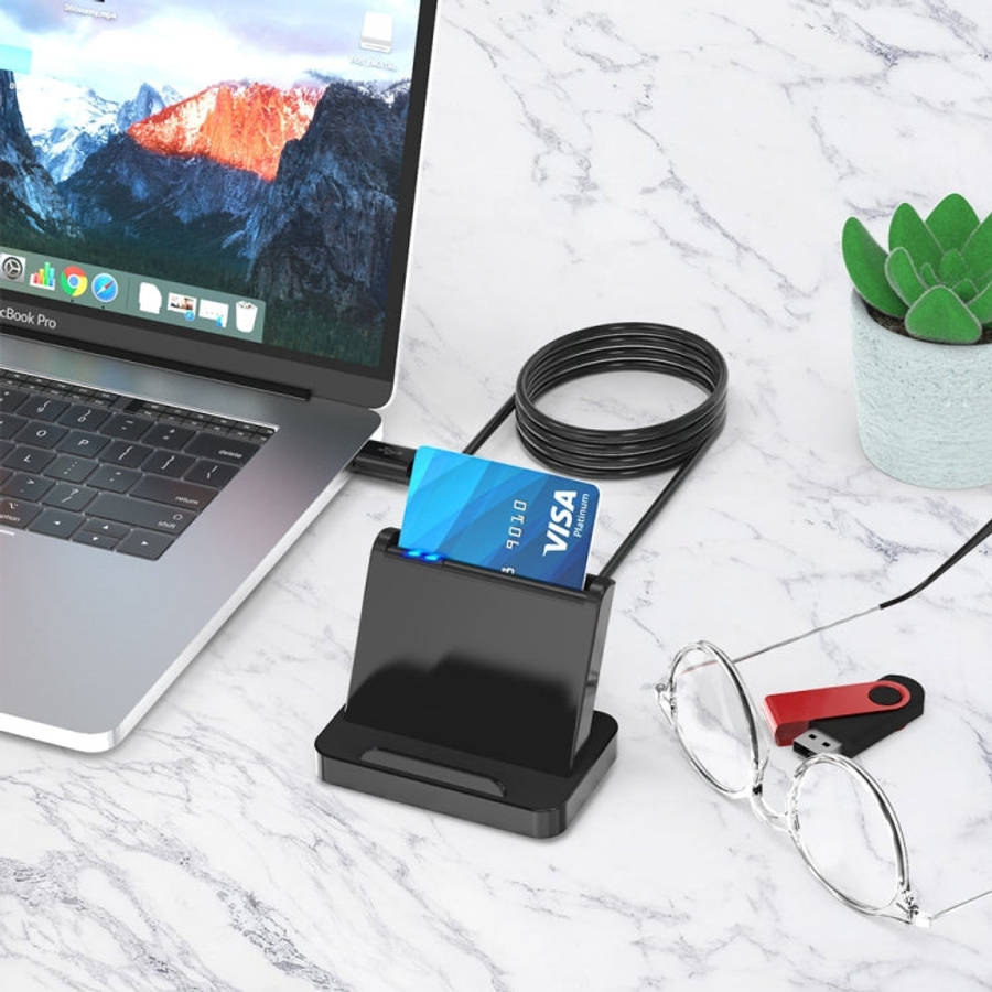 Rocketek SCR816 USB2.0 CAC / SIM / IC / ATM Smart Card Reader