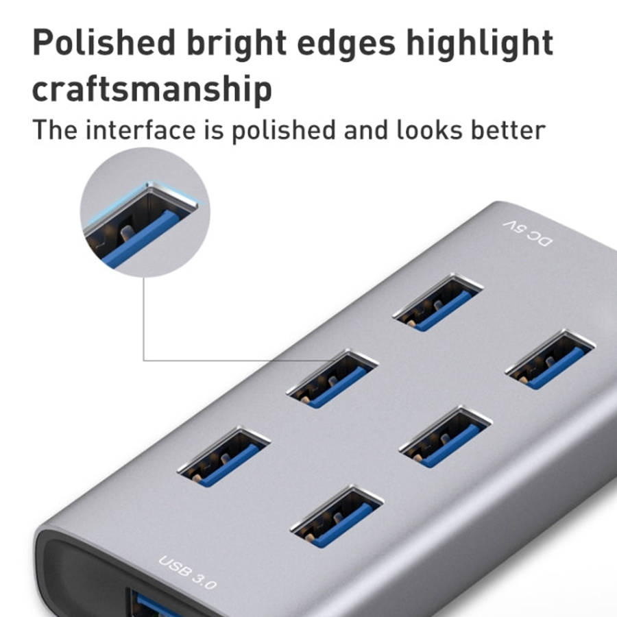8108 7 Ports USB 3.0 to USB 3.0 HUB, Cable Length: 80cm, 8108