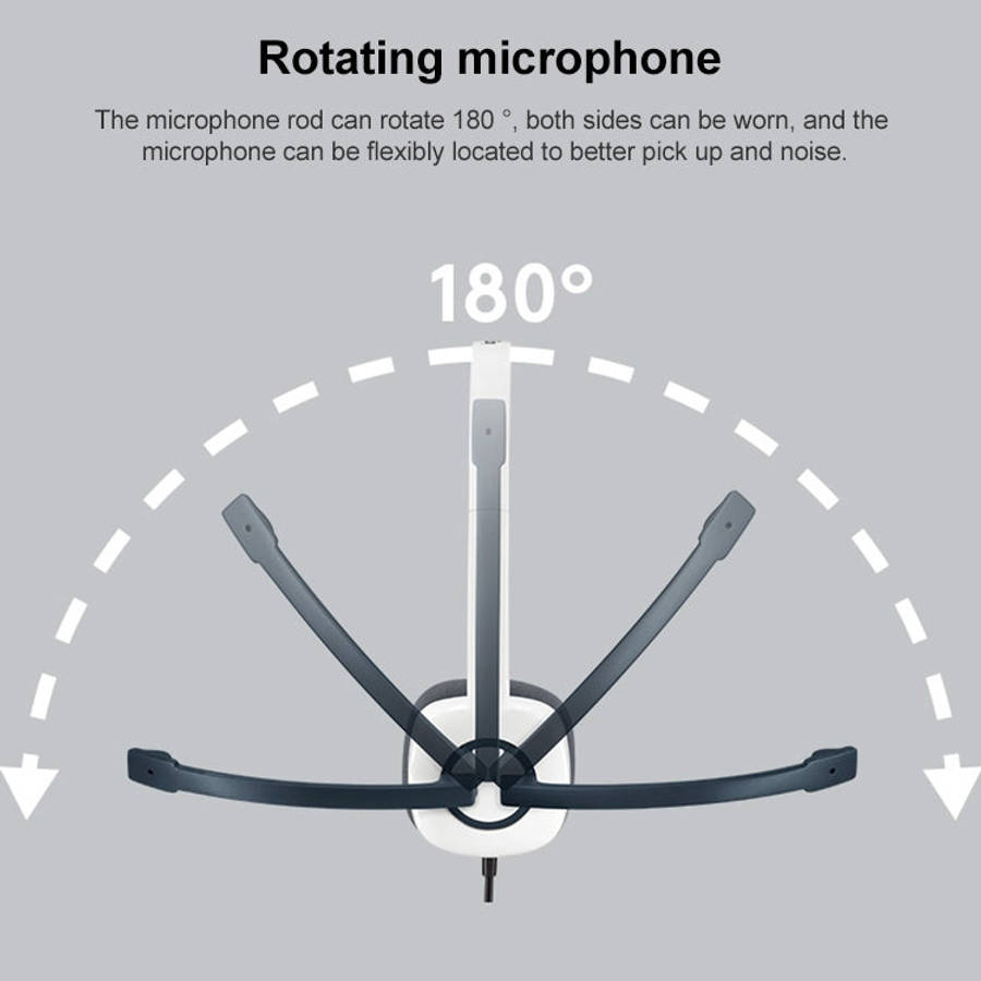 Logitech H150 Wired Headphone Dual 3.5mm Earphone Gaming Headset Stereo with MIC, H150