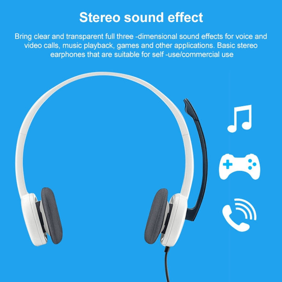 Logitech H150 Wired Headphone Dual 3.5mm Earphone Gaming Headset Stereo with MIC, H150