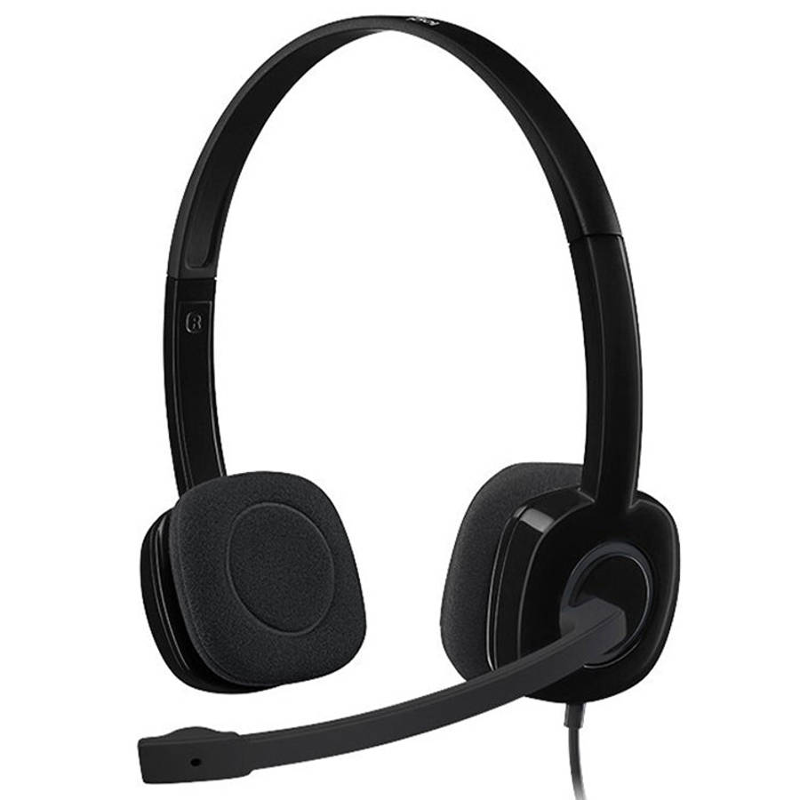 Logitech H151 Wired Headphone Single 3.5mm Earphone Gaming Headset Stereo with MIC, H151