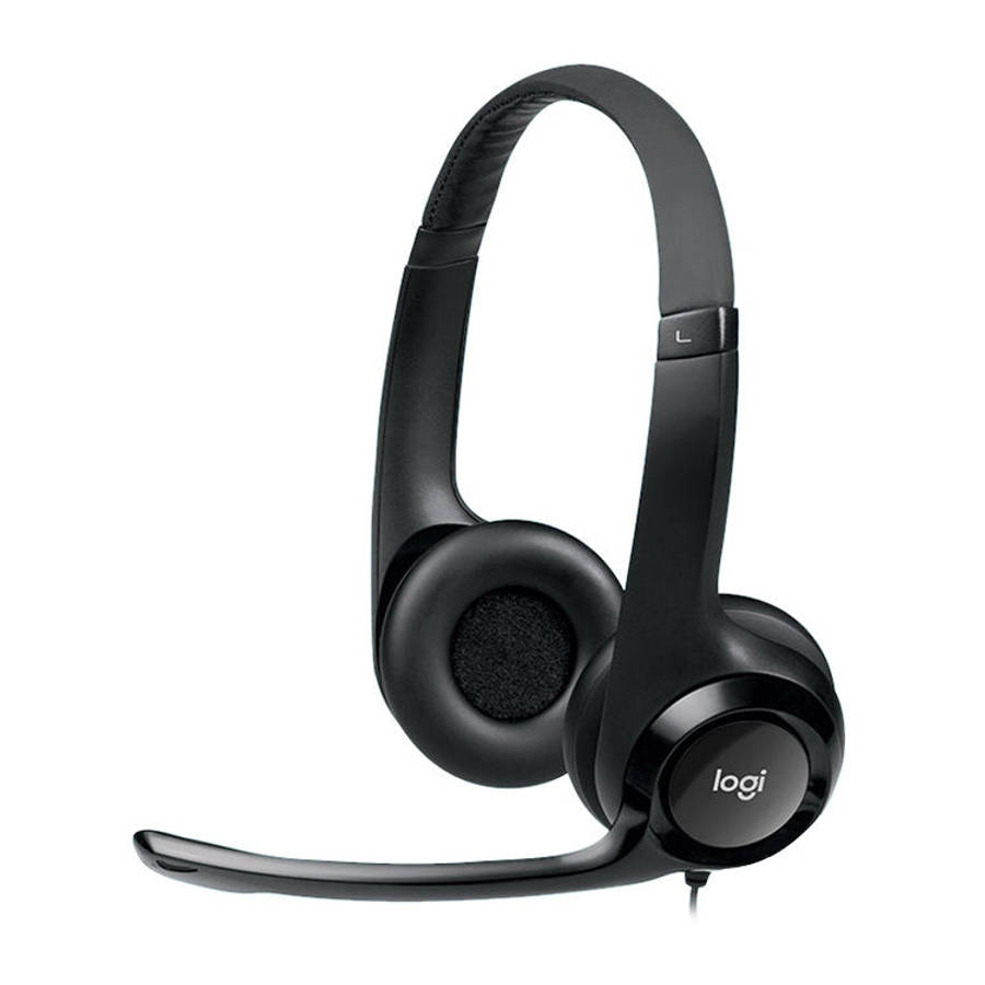 Logitech H390 USB Wired Headset Stereo Headphones with Noise-Cancelling Microphone