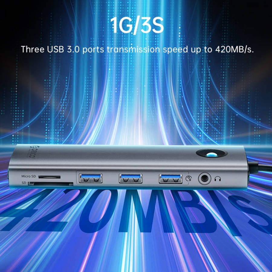 ORICO PW11-10P Type-C / USB-C 10-in-1 5Gbps Multifunction Docking Station, PW11-10P