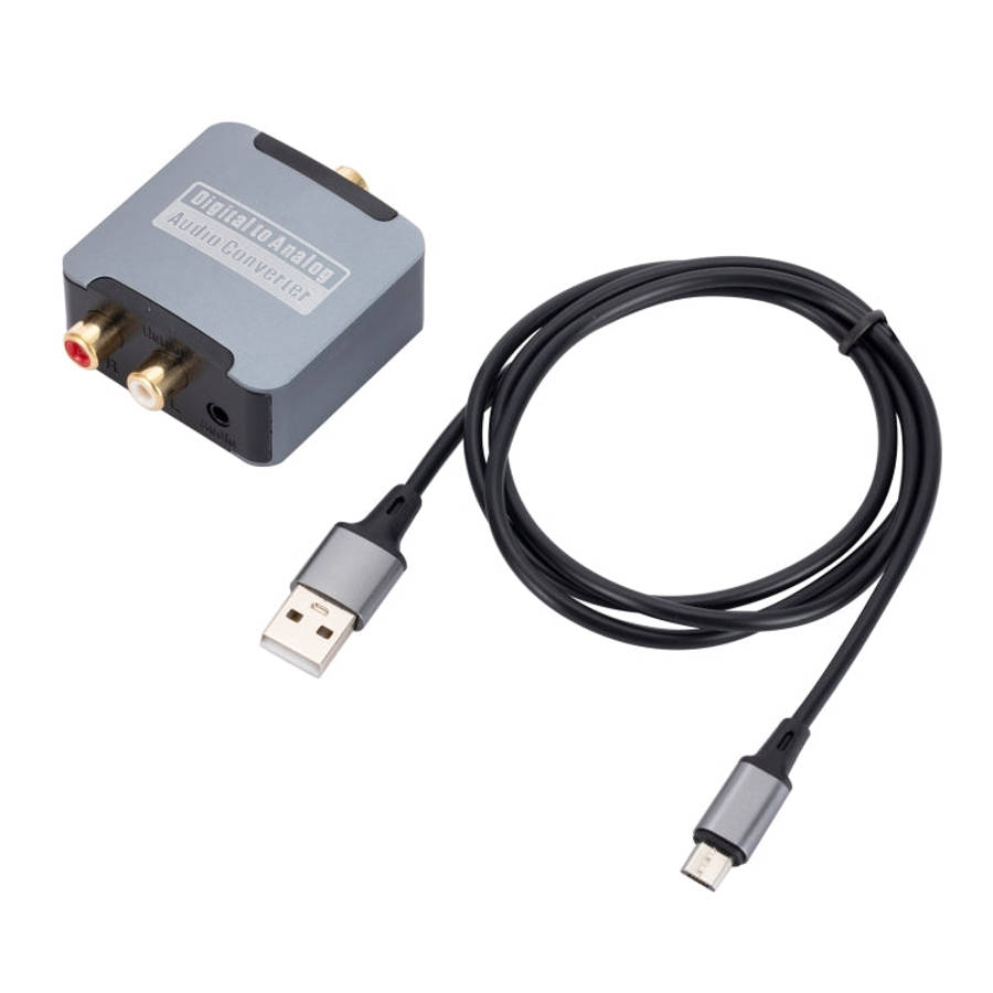 Digital to Analog 3.5 Coaxial Audio Converter, Host + USB Cable, Host + USB Cable