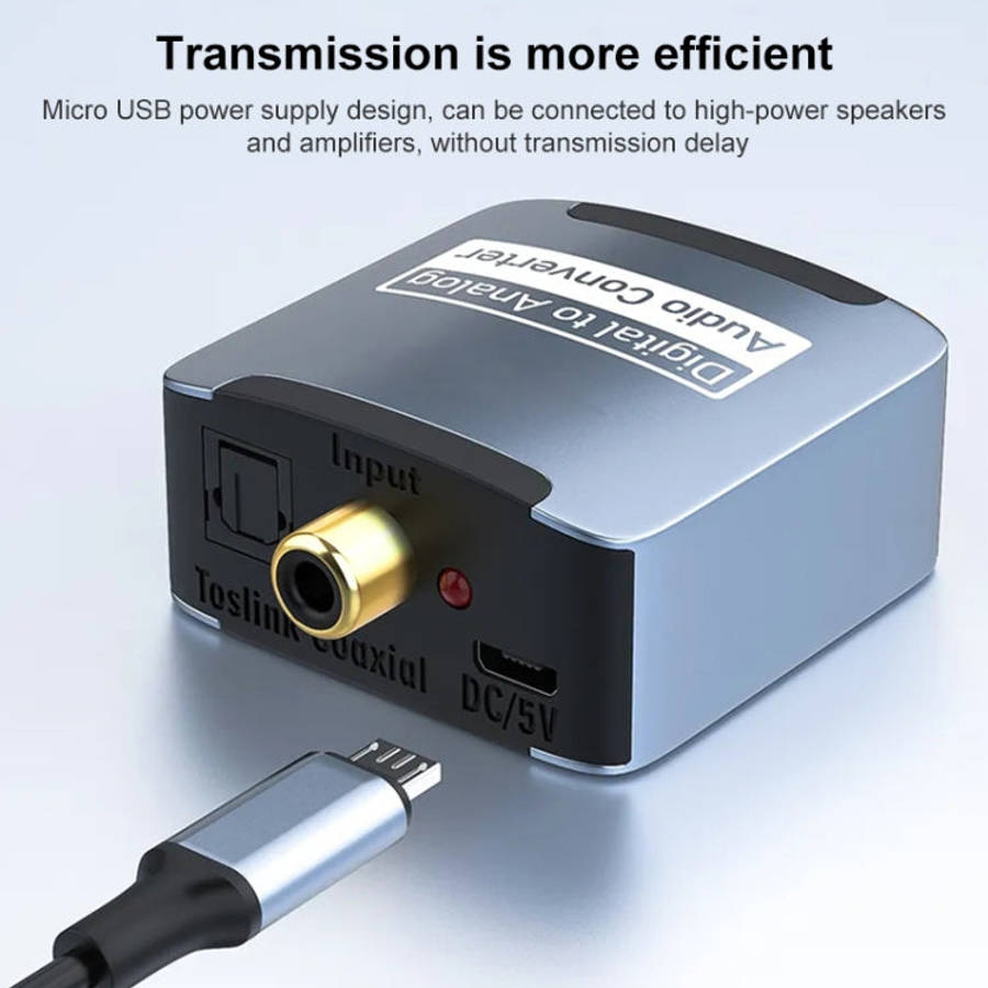 Digital to Analog 3.5 Coaxial Audio Converter, Host + USB Cable, Host + USB Cable