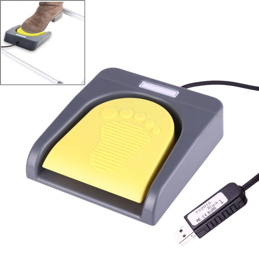 FS2016_USB PCsensor USB Foot Switch Foot Control Keyboard, Multimedia / Keyboard / Gamepad / Mous...