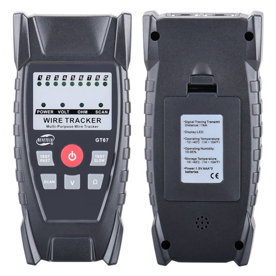 BENETECH GT67 RJ11 / RJ45 Multifunctional Cable Tester Line Finder Net Cable Detector, GT67 Cable...