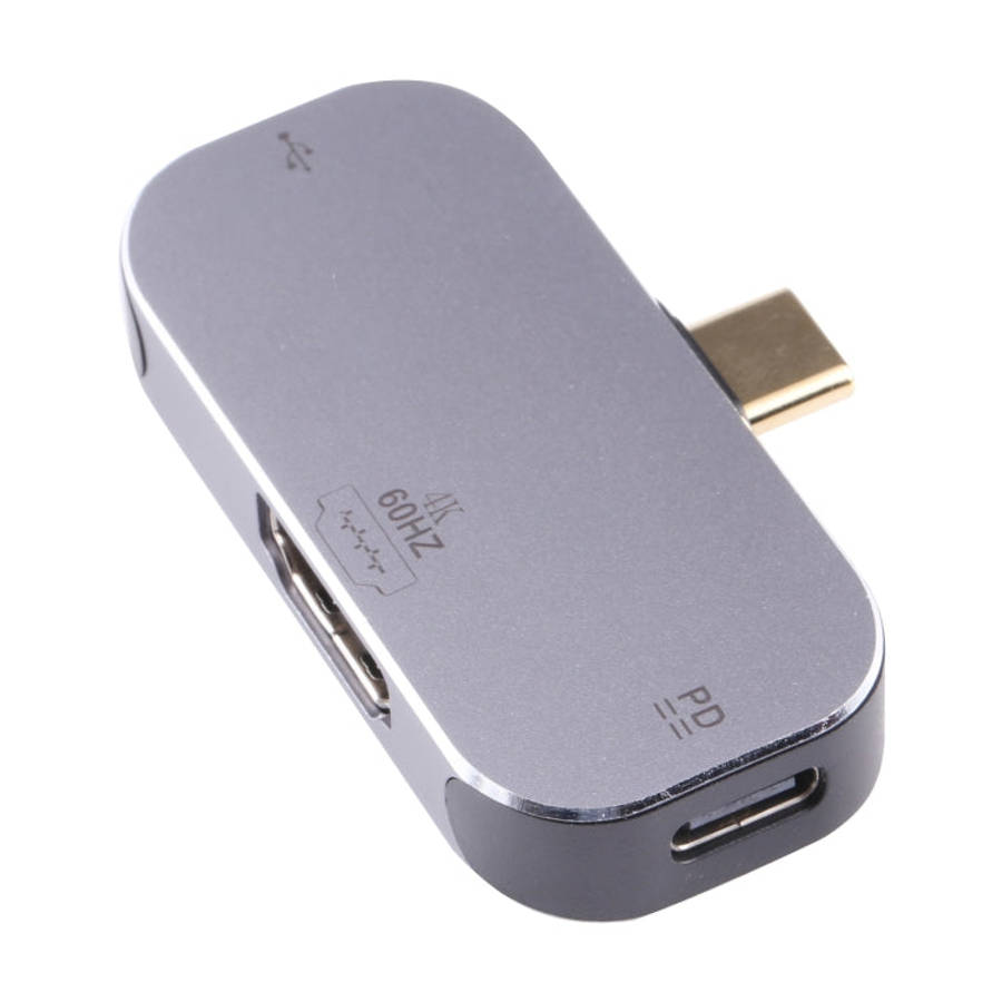3 in 1 USB-C / Type-C Male to USB-C / Type-C Charging + USB + 4K 60Hz HDMI Female Adapter, USB-C ...