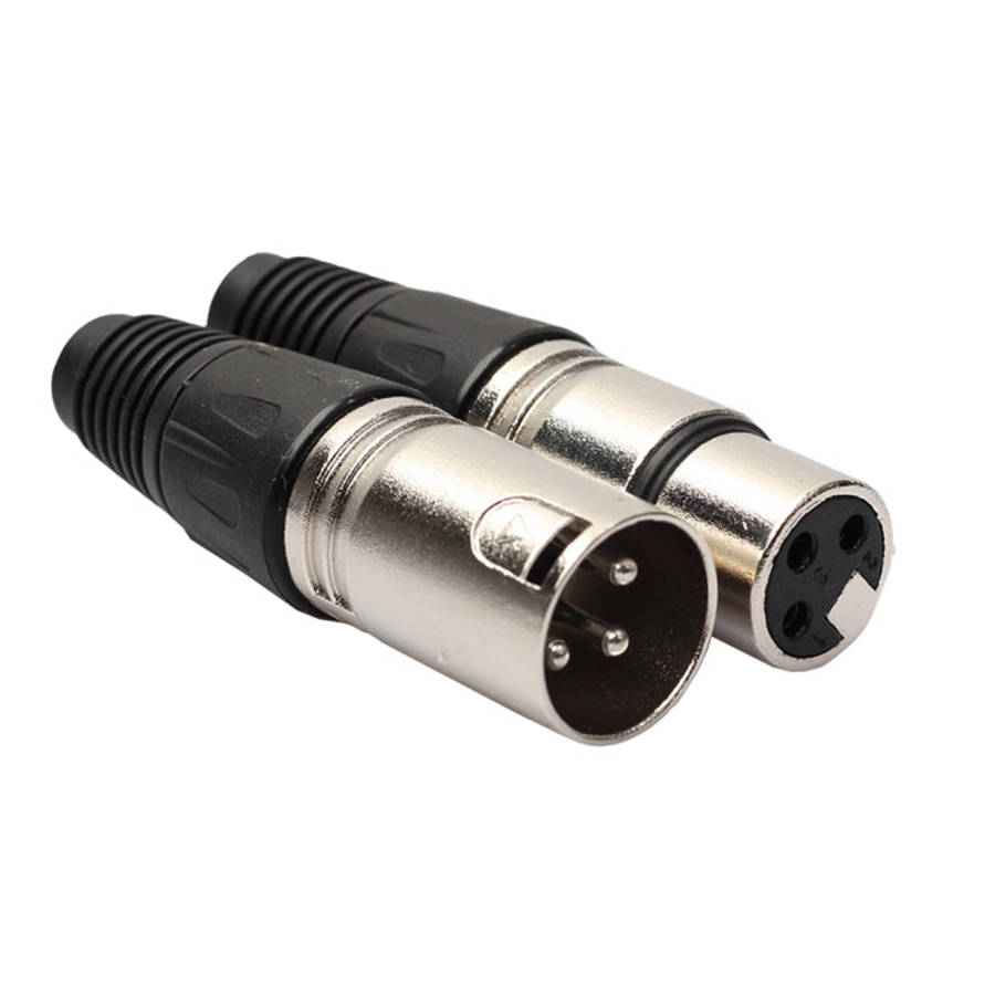 5 Pairs 3 Pin XLR Plug Male + Female Jack Mic Jack Plug Socket Connector, 5 Pairs