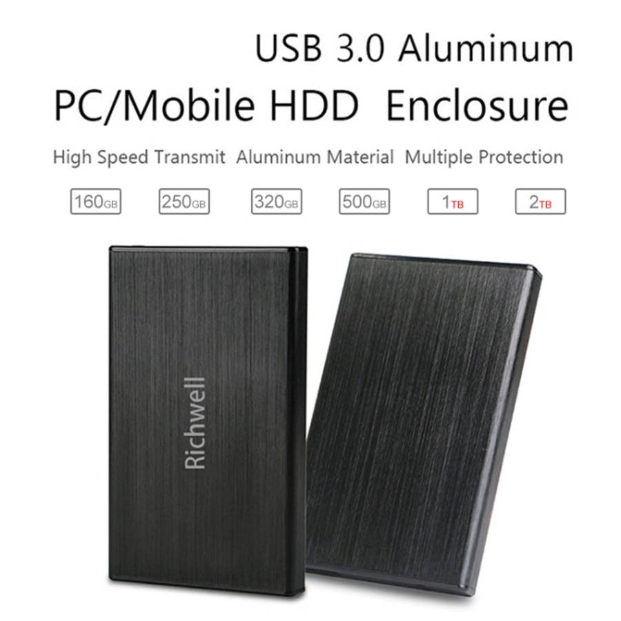 Richwell SATA R23-SATA-2TB 2TB 2.5 inch USB3.0 Interface Mobile Hard Disk Drive, 2TB