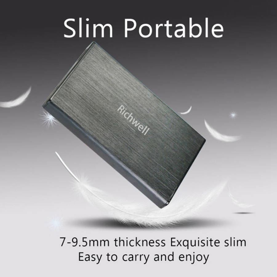 Richwell SATA R23-SATA-250GB 250GB 2.5 inch USB3.0 Interface Mobile Hard Disk Drive, 250GB