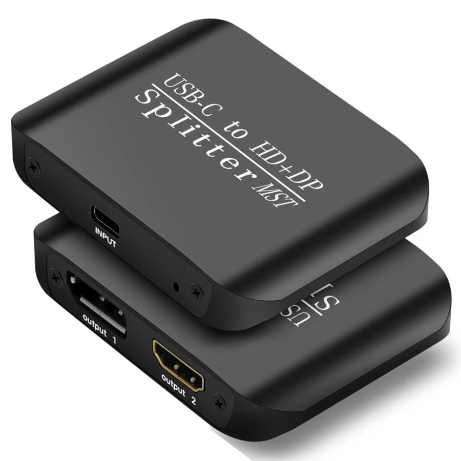 NK-E60 Type-C / USB-C To HDMI, DP DisplayPort Splitter MST Monitor Switcher, NK-E60
