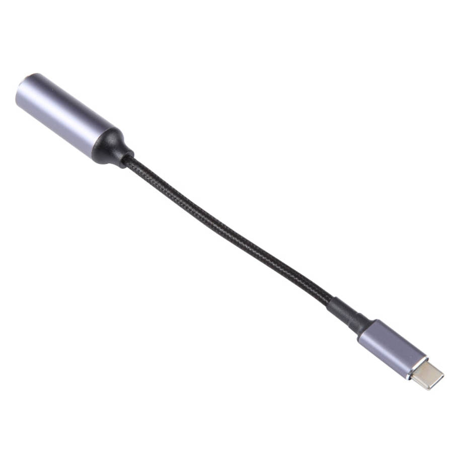 USB-C / Type-C Male to 2.5x0.7mm Female Nylon Braided Adapter Cable, 2.5x0.7mm