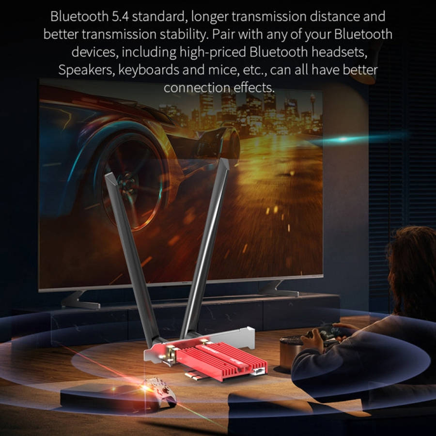 COMFAST CF-BE200 Pro 8774Mbps WiFi7 PCIE Wireless Network Adapter WiFi Receiver, CF-BE200 Pro