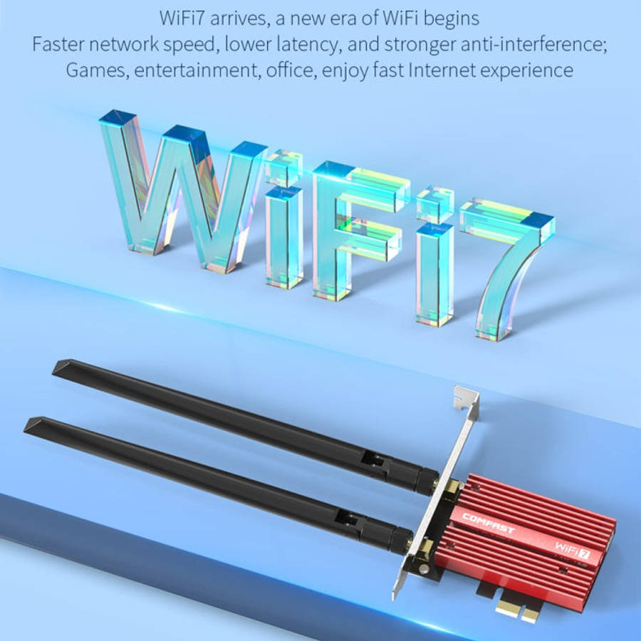 COMFAST CF-BE200 Pro 8774Mbps WiFi7 PCIE Wireless Network Adapter WiFi Receiver, CF-BE200 Pro
