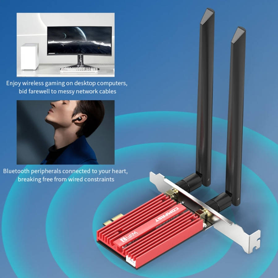 COMFAST CF-BE200 Pro 8774Mbps WiFi7 PCIE Wireless Network Adapter WiFi Receiver, CF-BE200 Pro