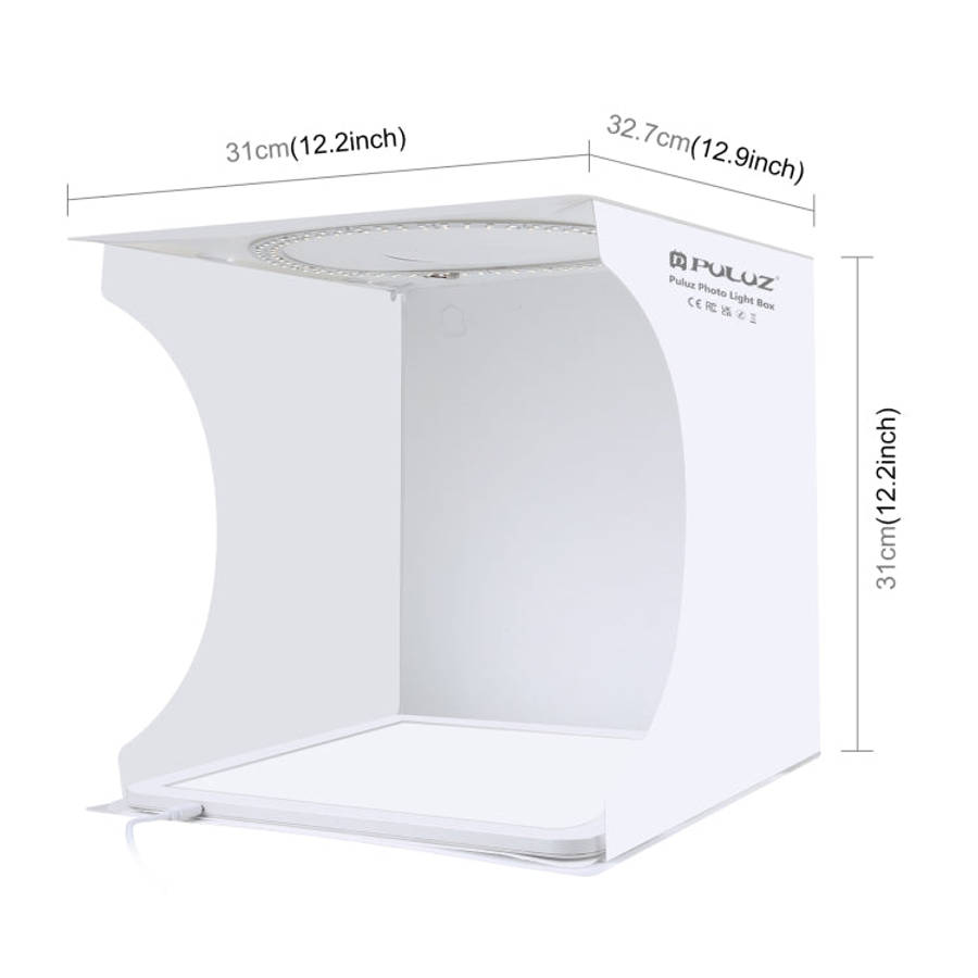 PULUZ 30cm Folding Ring Light Board Photo Lighting Studio Shooting Tent Box Kit Box with Shadowle...