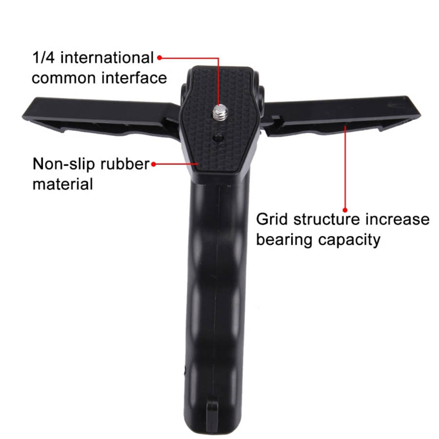 PULUZ Grip Folding Tripod Mount with Adapter & Screws for DJI, Insta360, GoPro and Other Action C...