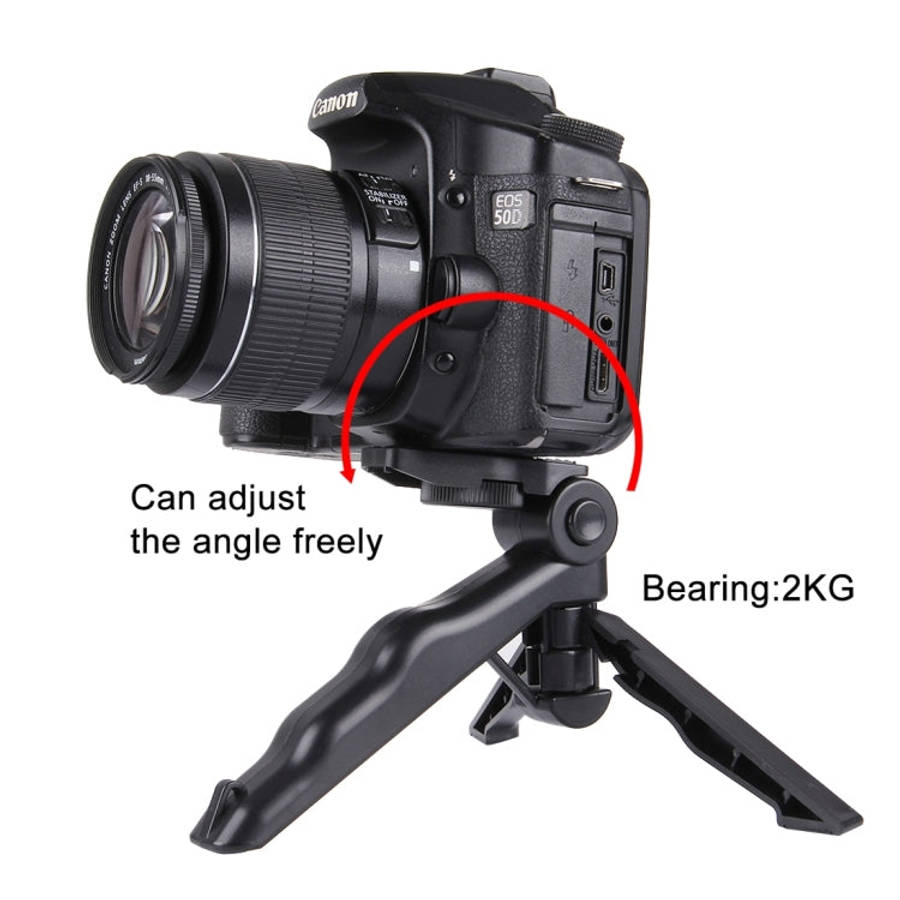 PULUZ Grip Folding Tripod Mount with Adapter & Screws for DJI, Insta360, GoPro and Other Action C...