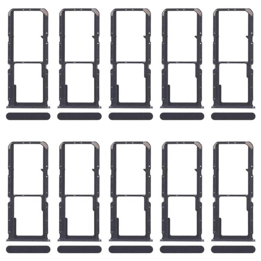 For OPPO A3x 4G CPH2641 10pcs Original SIM Card Tray + SIM Card Tray + Micro SD Card Tray, For OP...