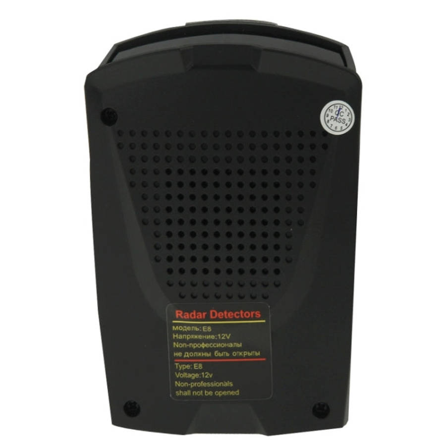 E8 360 Degrees Full-Band Scanning Car Speed Testing System Radar Laser Detector, E8