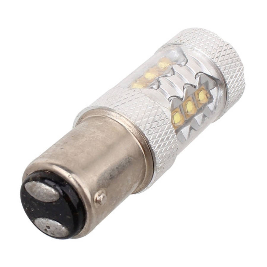 1157/BAY15D 80W 800LM 6500K White Light 16-3535-LEDs Car Brake Light , Constant Current , DC12-24...