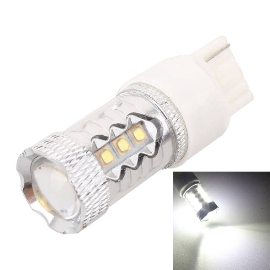 T20/7440 Single Wire 80W 800LM 6500K White Light 16-3535-LEDs Car Foglight, Constant Current , DC...