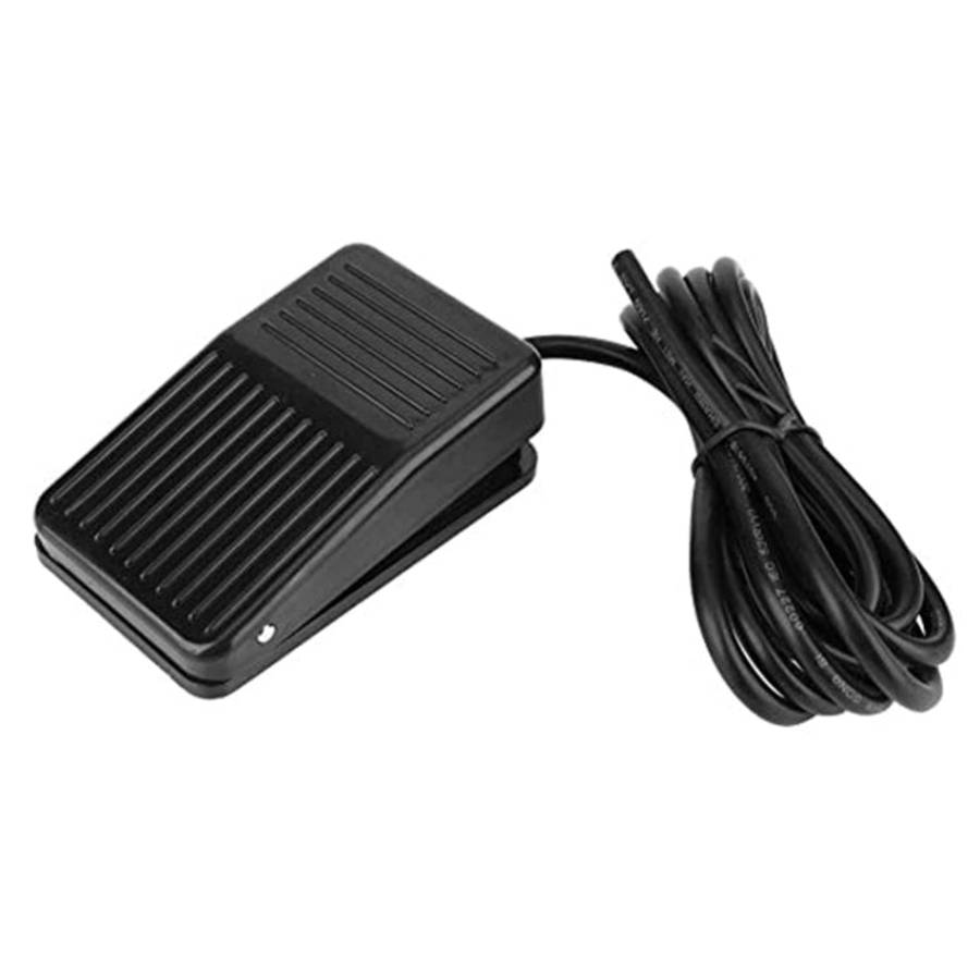 TFS-01 AC 250V 10A Anti-slip Plastic Case Foot Control Pedal Switch, Cable Length: 1m, TFS-01
