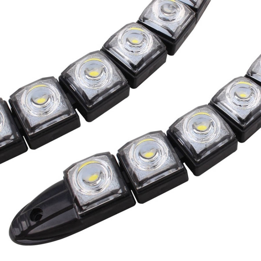 2 PCS  5W 10 LED SMD 5050 Flexible Snake LED Car Daytime Running Lights, DC 12V, 5W