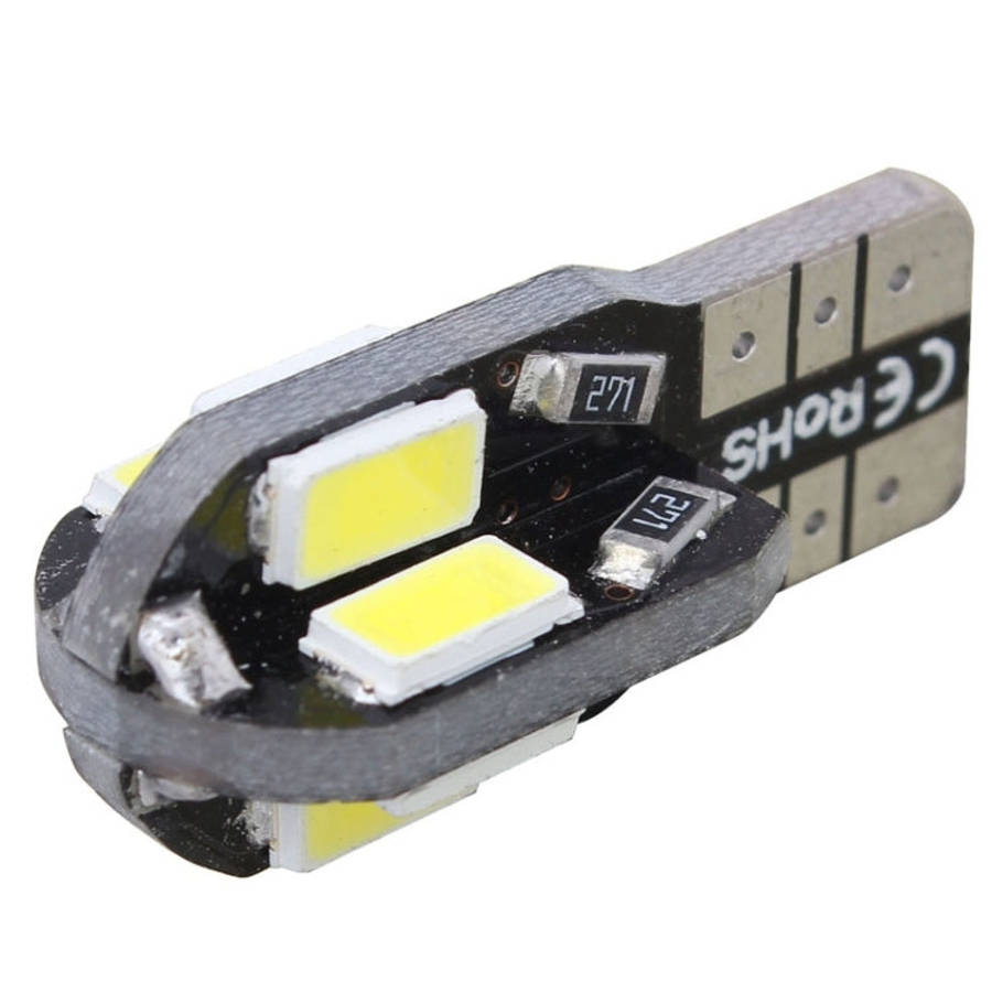 10 PCS T10 4W 280LM White Light 8 LED SMD 5630 Canbus Decode Car Clearance Lights Lamp, DC 12V, 4...