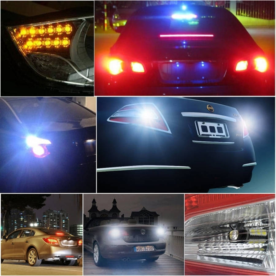 10 PCS T10 4W 280LM White Light 8 LED SMD 5630 Canbus Decode Car Clearance Lights Lamp, DC 12V, 4...