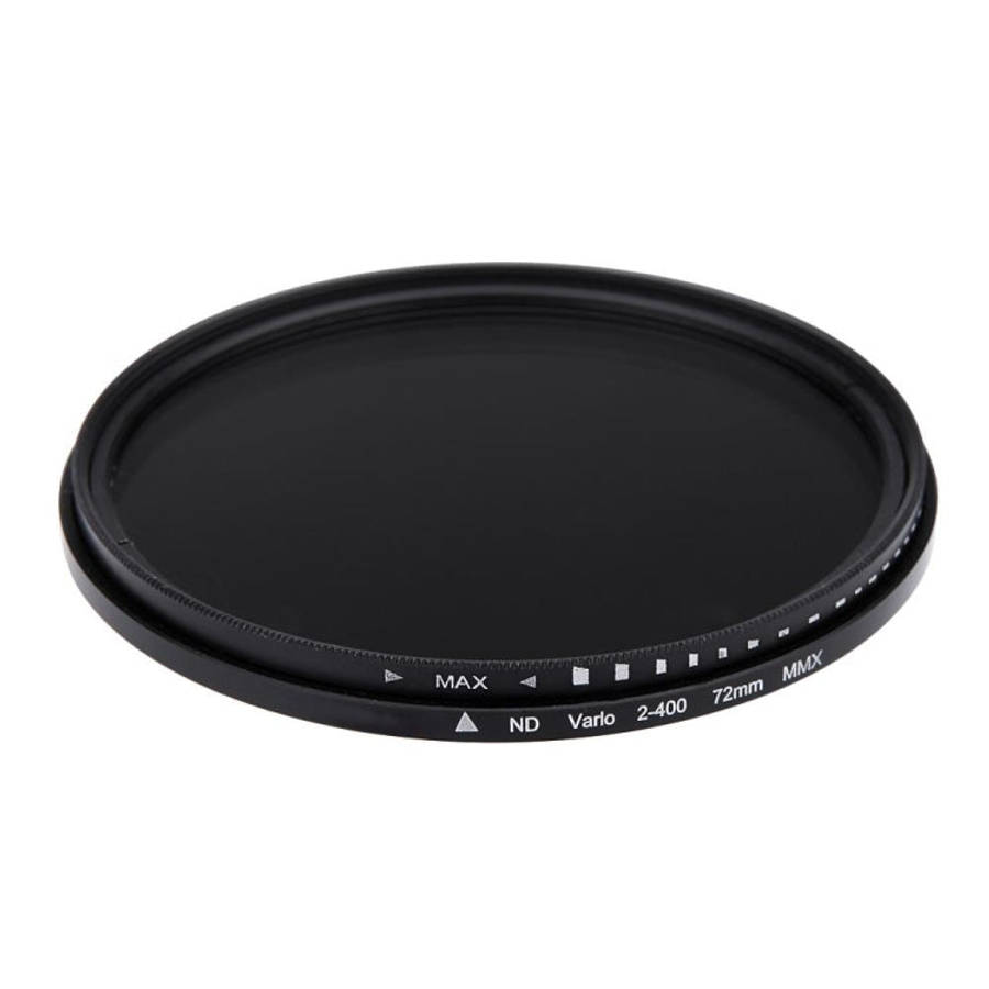 72mm ND Fader Neutral Density Adjustable Variable Filter ND 2 to ND 400 Filter, 72mm