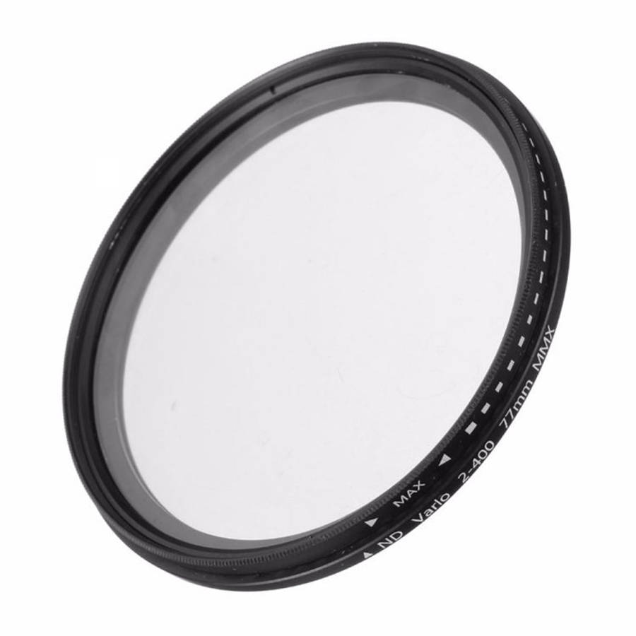 77mm ND Fader Neutral Density Adjustable Variable Filter ND 2 to ND 400 Filter, 77mm
