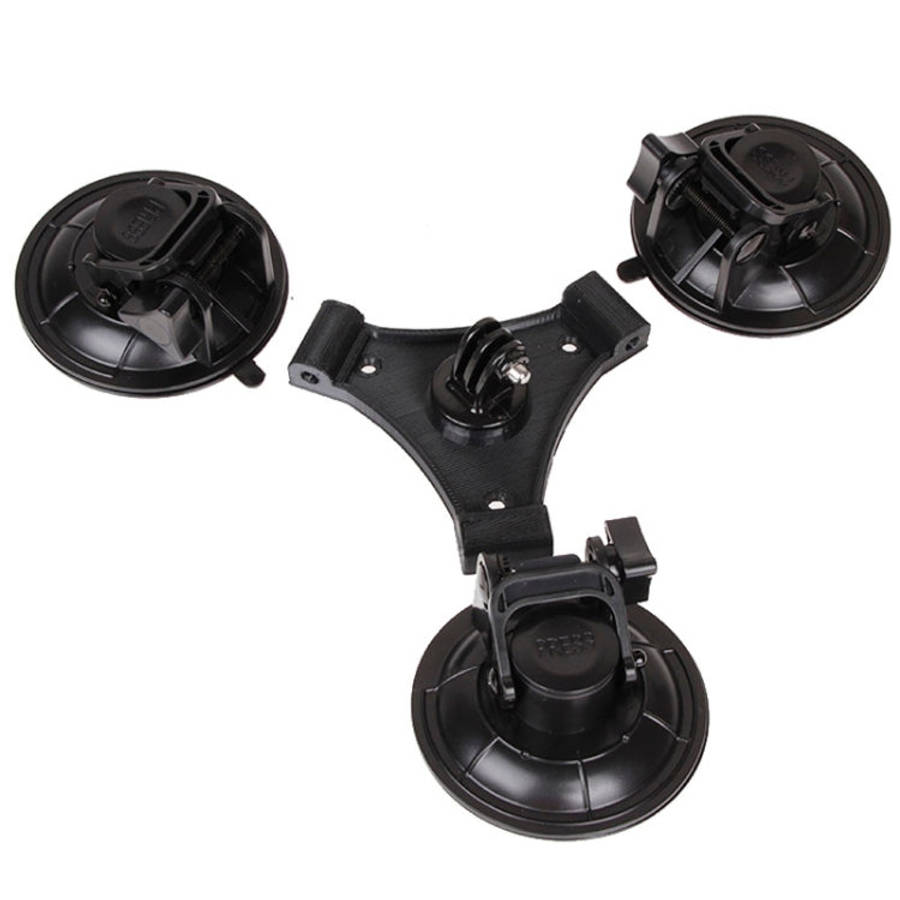 XM70-B Triangle Direction Suction Cup Mount with Hexagonal Screwdriver for GoPro, Insta360, DJI a...