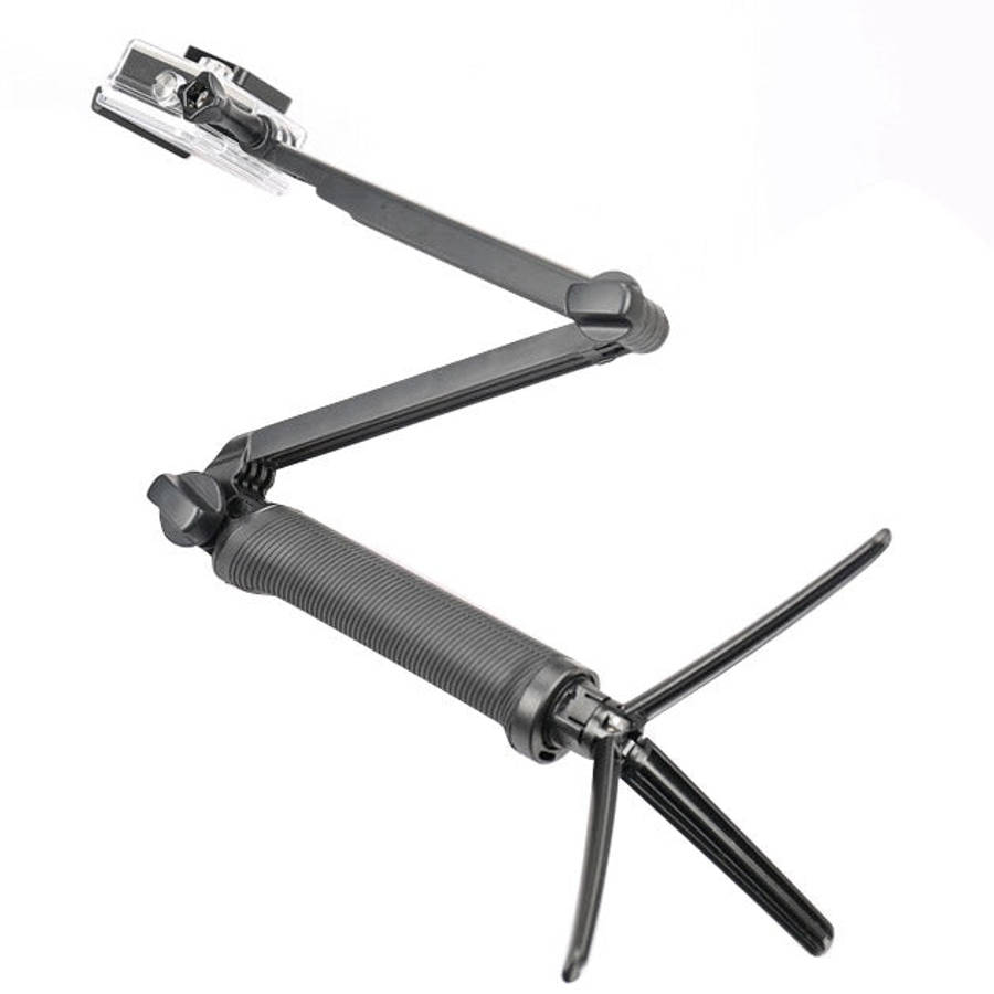 3-Way Multi Function Extendable Monopod Tripod Folding Rotating Arm Camera Handle for GoPro, Inst...