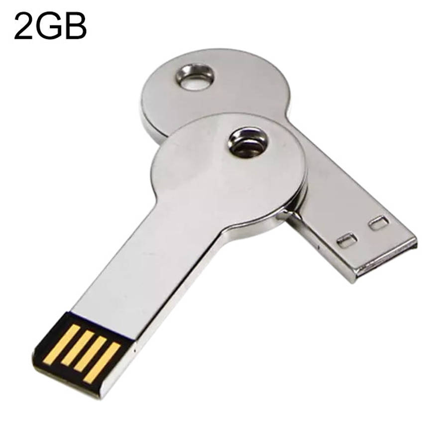 Metal Series Mini USB 2.0 Flash Disk with Keychain (2GB), 2GB
