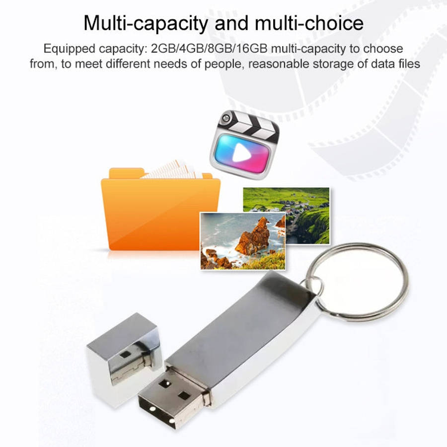 Metallic on Key Ring Style USB 2.0 Flash Disk (16GB), 2GB, 4GB, 8GB, 16GB