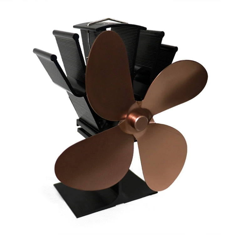 YL603 Eco-friendly Aluminum Alloy Heat Powered Stove Fan with 4 Blades for Wood / Gas / Pellet St...