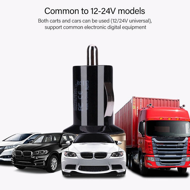 High Performance 2.1A + 1A Dual USB Port Car Charger for iPad Air 2 & Air & 4, iPhone 6 & 6 Plus ...