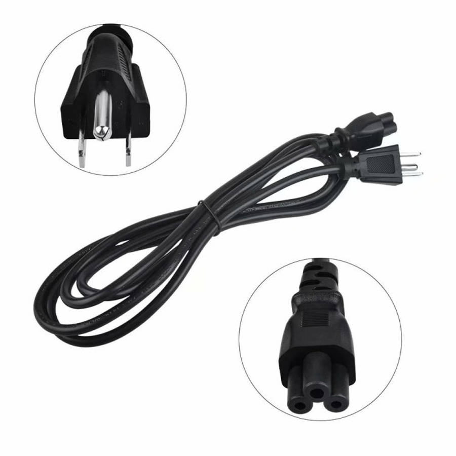 High Quality 3 Prong Style US Notebook AC Power Cord, Length: 1.8m, 3 Prong Style US Plug, Length...