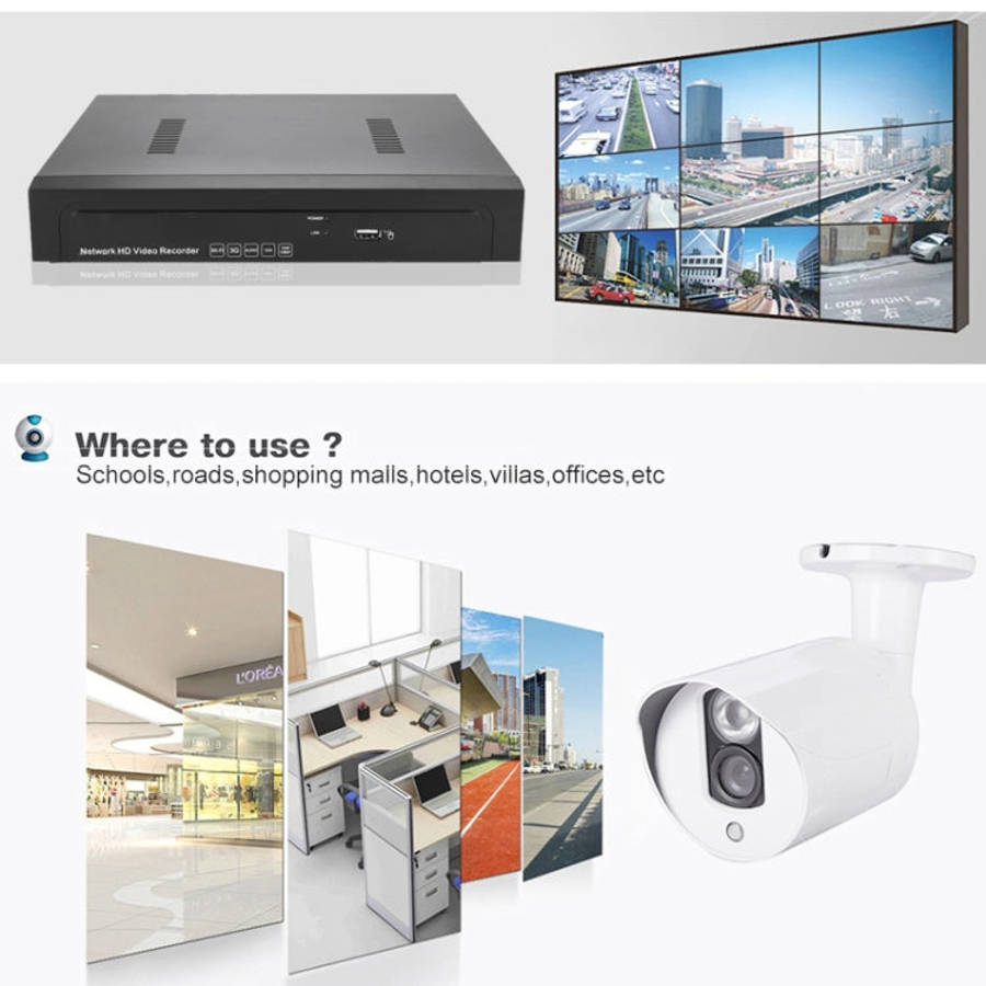 N4B3Poe 4Ch 720P P2P ONVIF 1.0 Mega Pixel IP Camera NVR Kit, Support Night Vision / Motion Detect...