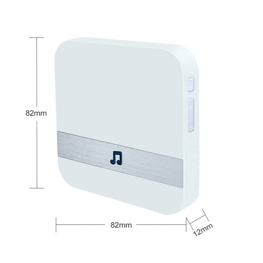 B10 52 Chimes 110dB Doorbell Receiver Low Power Consumption Home Door Tools, US Plug, AC 90-260V,...