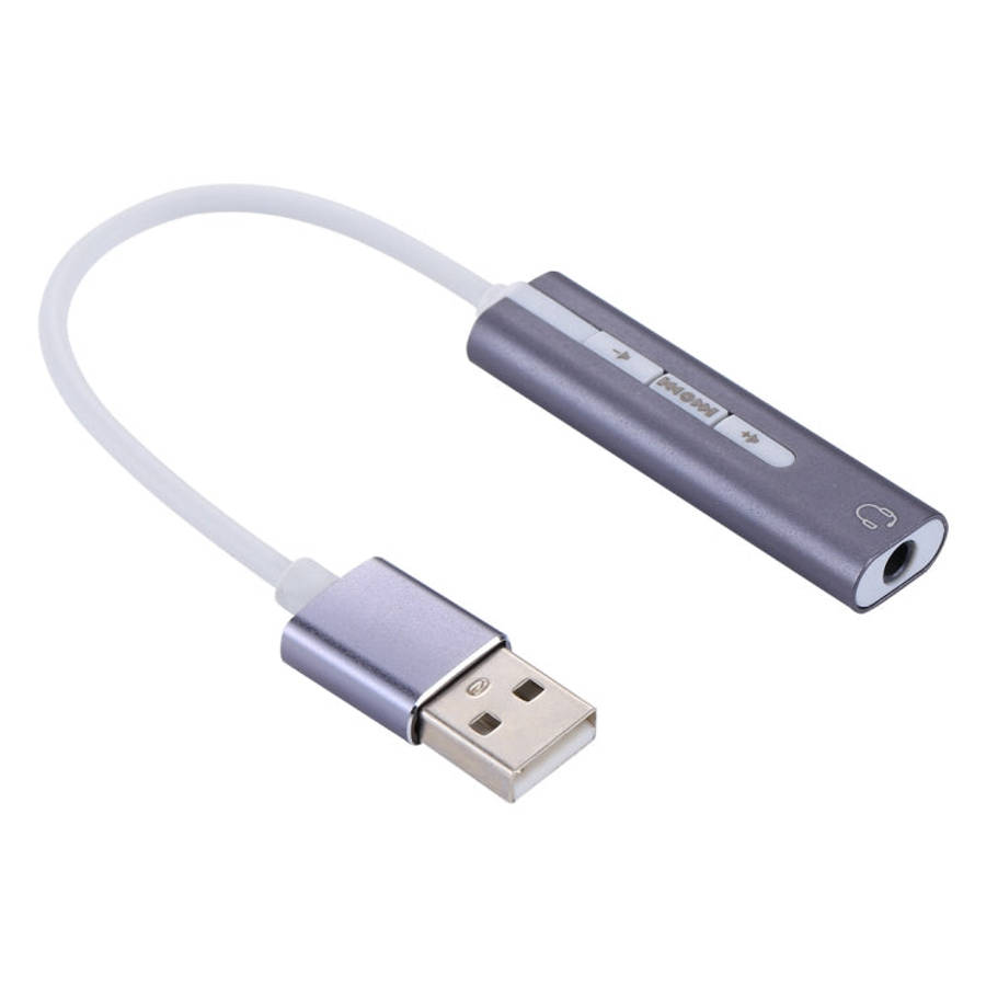Aluminum Shell 3.5mm Jack External USB Sound Card HIFI Magic Voice 7.1 Channel Adapter Free Drive...