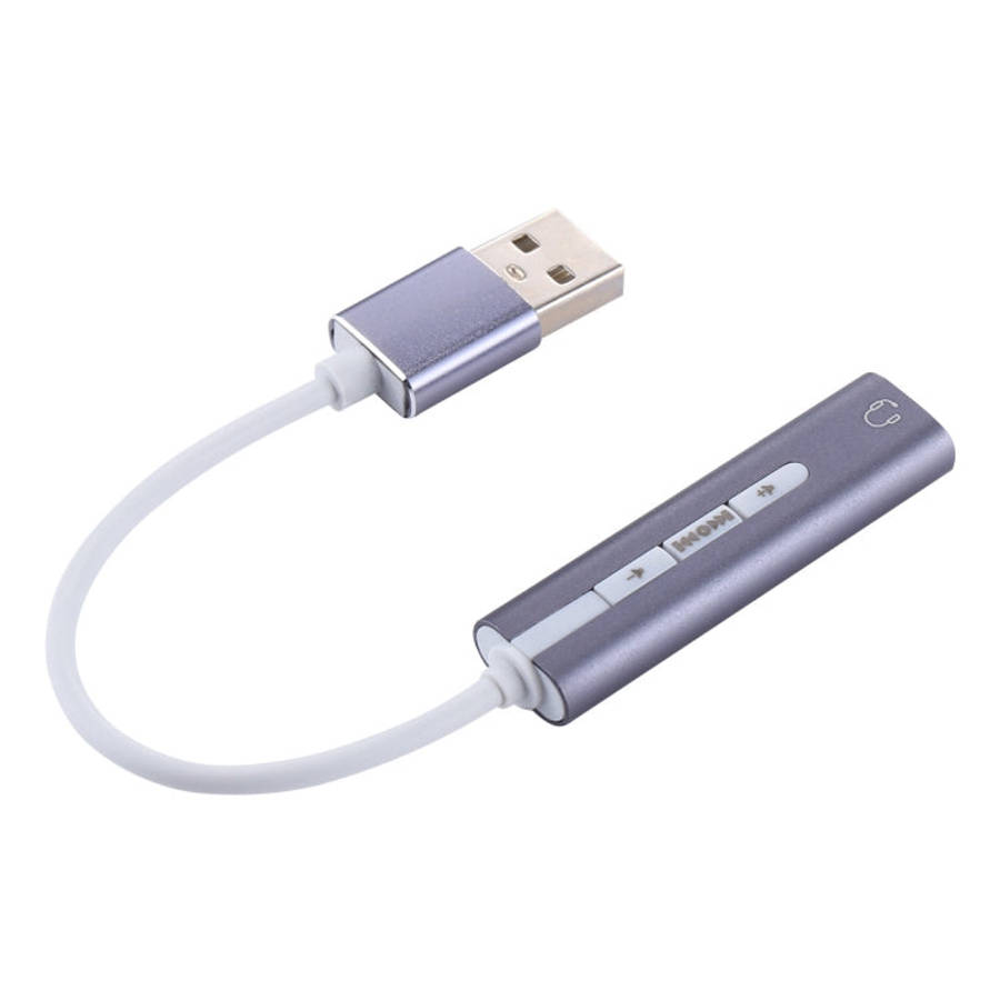 Aluminum Shell 3.5mm Jack External USB Sound Card HIFI Magic Voice 7.1 Channel Adapter Free Drive...