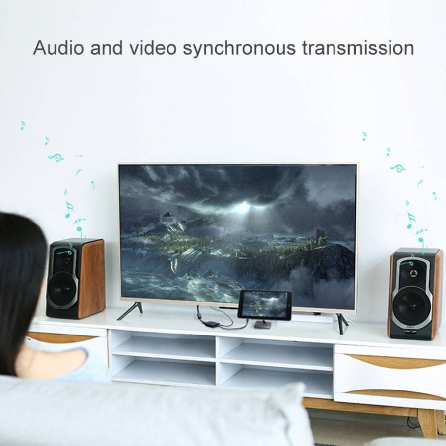 V178A USB-C / Type-C to USB 3.0 x 3 + USB-C / Type-C + HDMI + Audio Port + SD / TF Card Reader Mu...