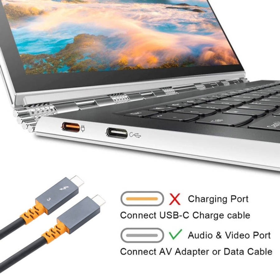 9049 100W USB-C / Type-C Male to USB-C / Type-C Male Two-color Data Cable 4K Audio Video Cable fo...