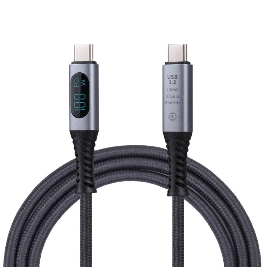 10Gbps 8K USB-C/Type-C to USB-C/Type-C Digital Video Cable Compatible with USB 3.2, Length: 1m, 1...