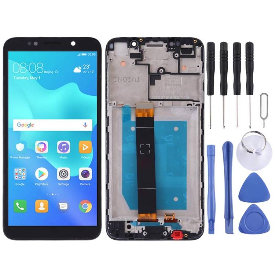 LCD Screen and Digitizer Full Assembly with Frame for Huawei Y5 Prime (2018), For Huawei Y5 Prime...